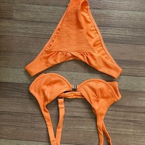 Orange bikini. size small.